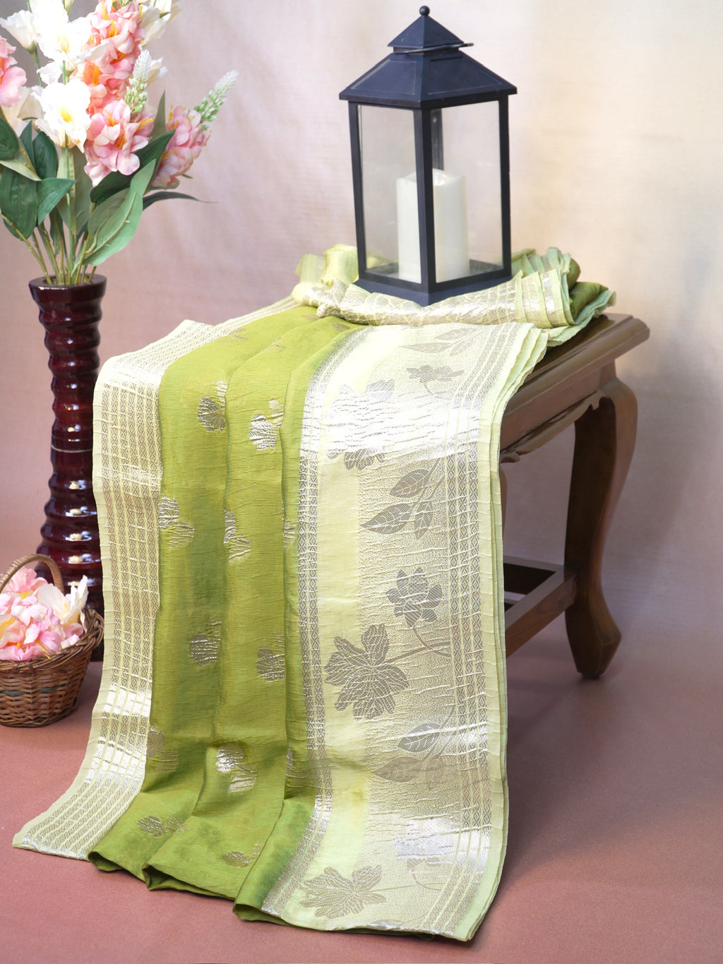 Banarasi Viscose Crush Saree