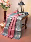Banarasi Pure Katan Kalamkari Brocade Saree