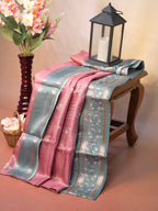 Banarasi Pure Katan Kalamkari Brocade Saree