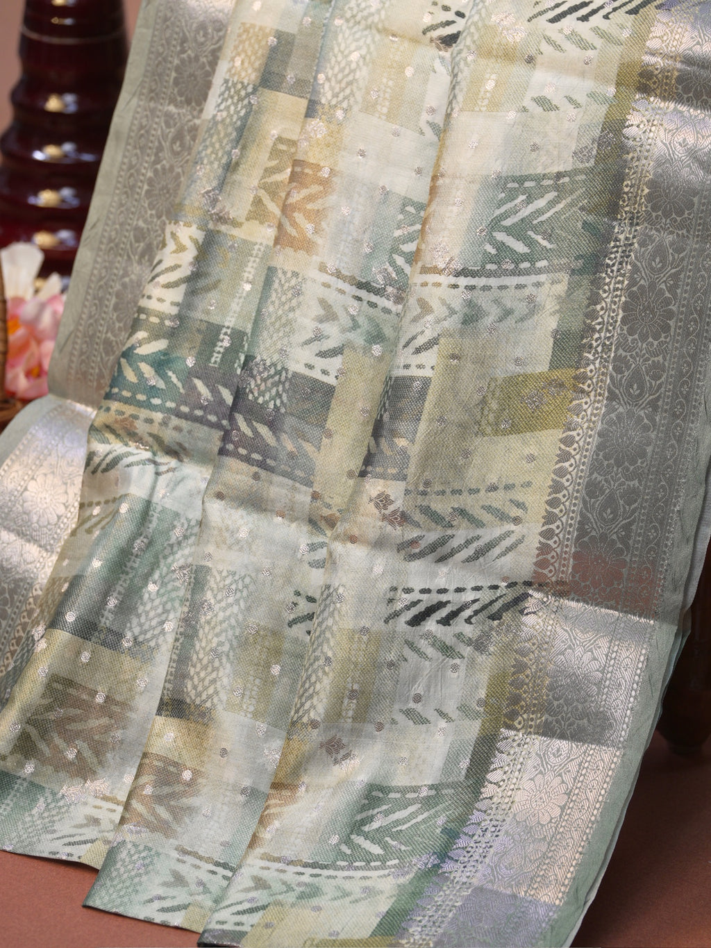 Banarasi Pure Katan Digital Print Saree