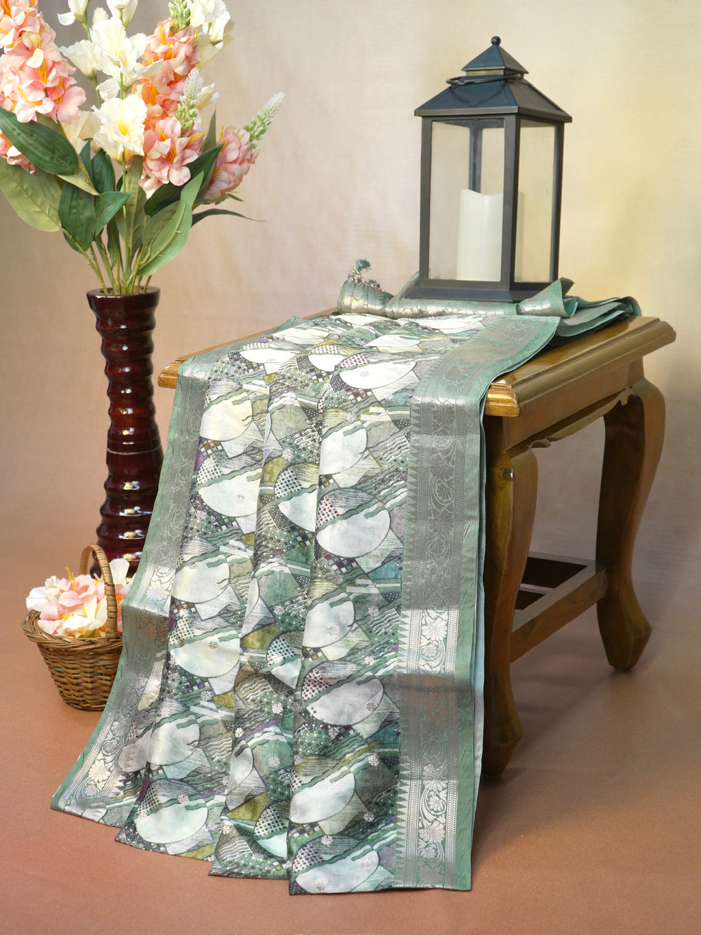 Banarasi Pure Katan Digital Print Saree