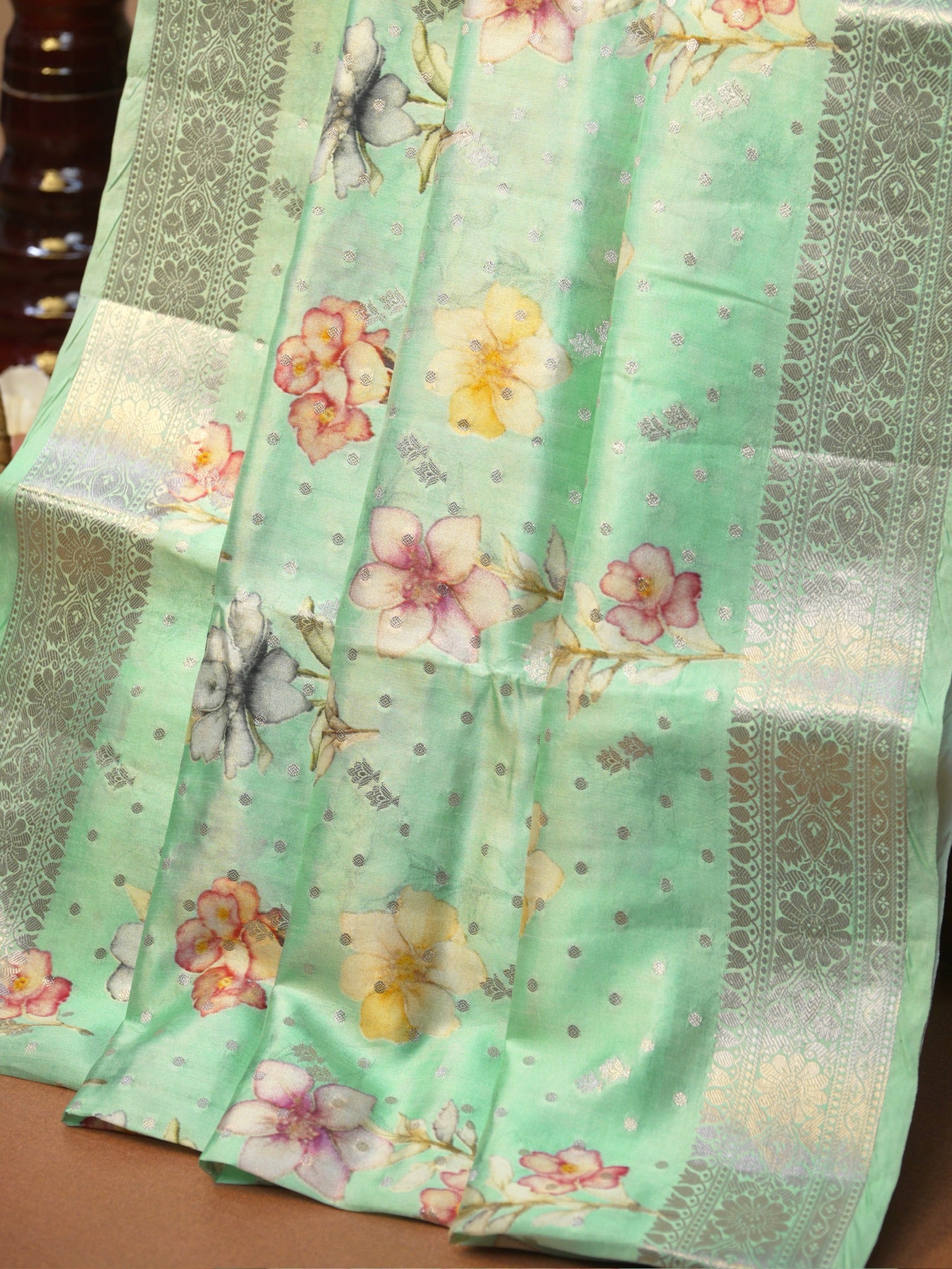 Banarasi Pure Katan Digital Print Saree