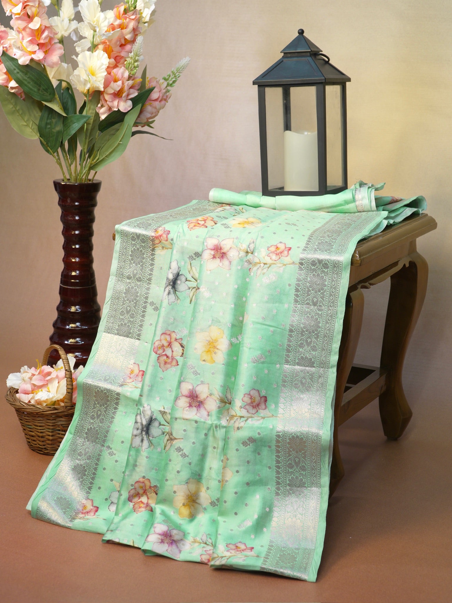 Banarasi Pure Katan Digital Print Saree
