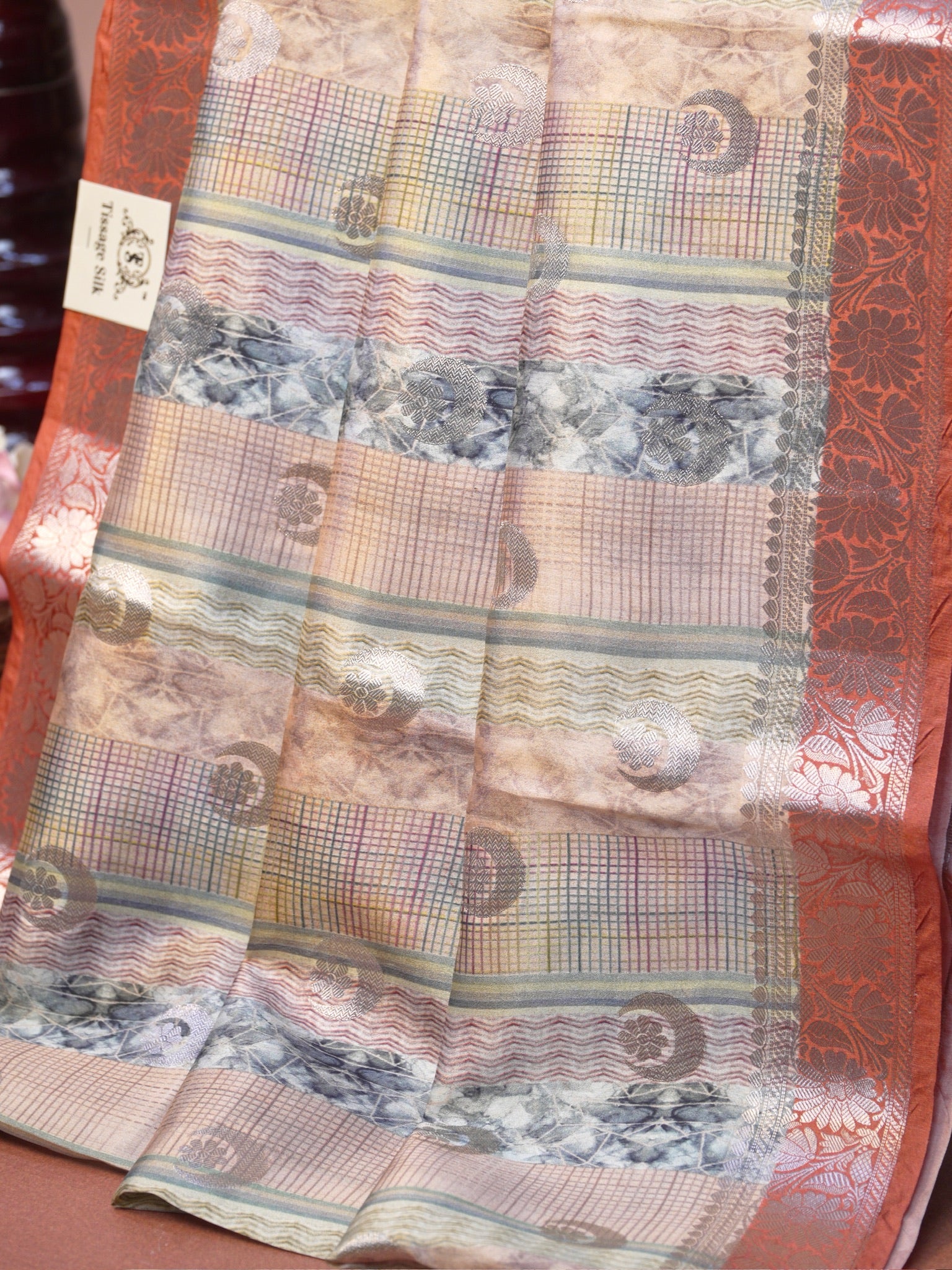 Banarasi Pure Katan Silk Digital Print Saree