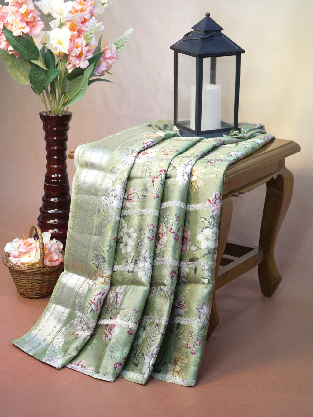 Banarasi Pure Katan Digital Print Saree