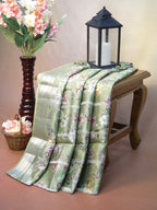 Banarasi Pure Katan Digital Print Saree