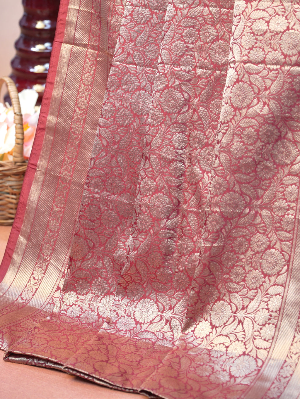 Banarasi Pure Katan Brocade Silk Saree