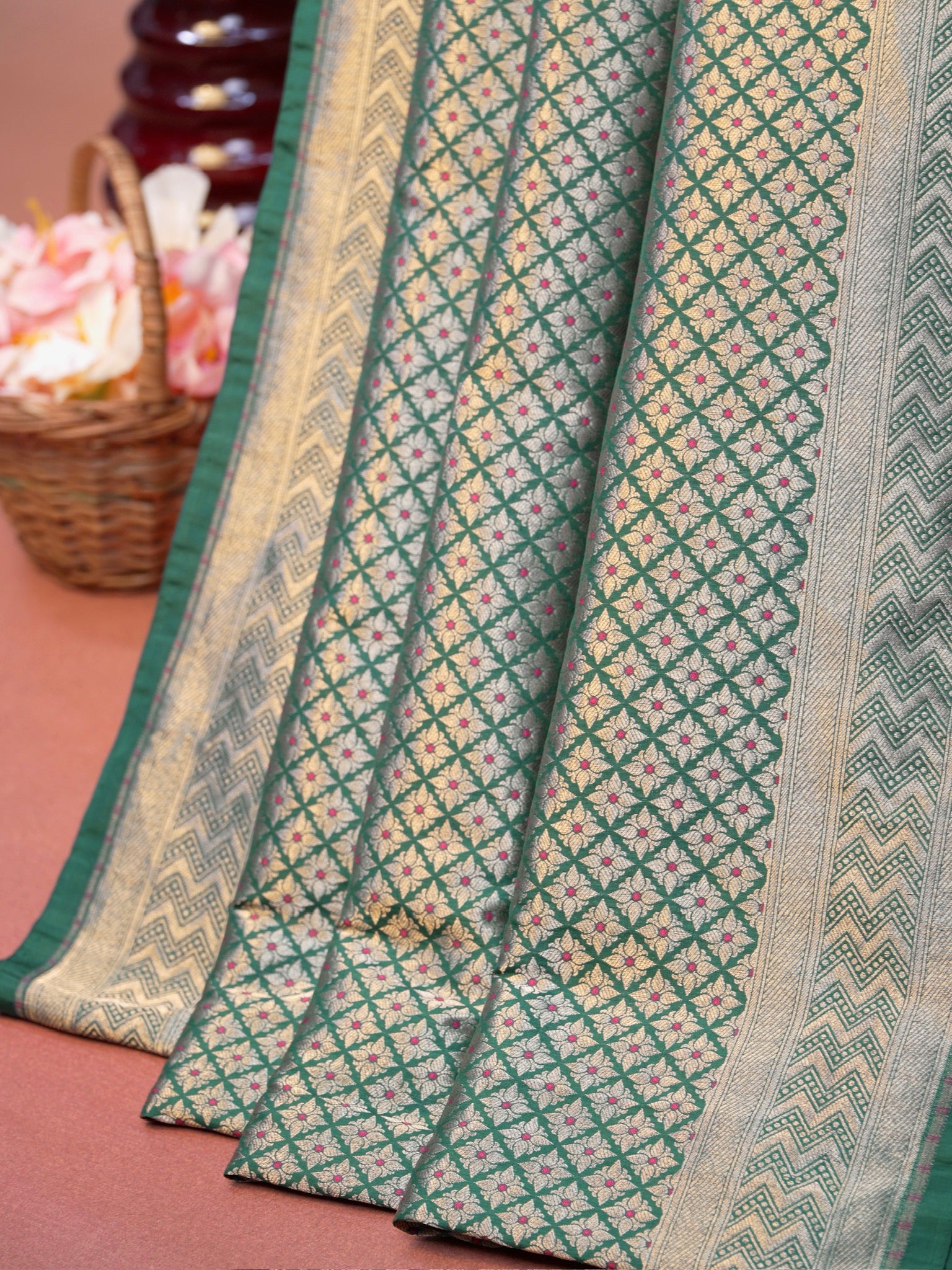 Banarasi Pure Katan Brocade Silk Saree