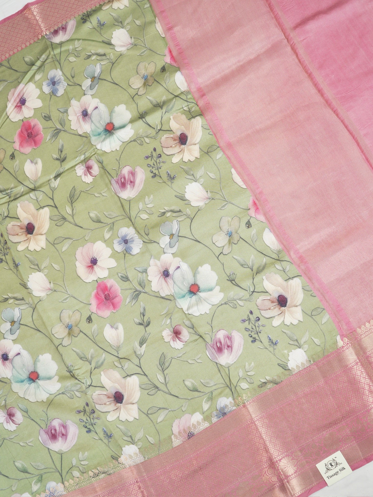 Banarasi Pure Katan Digital Print Saree