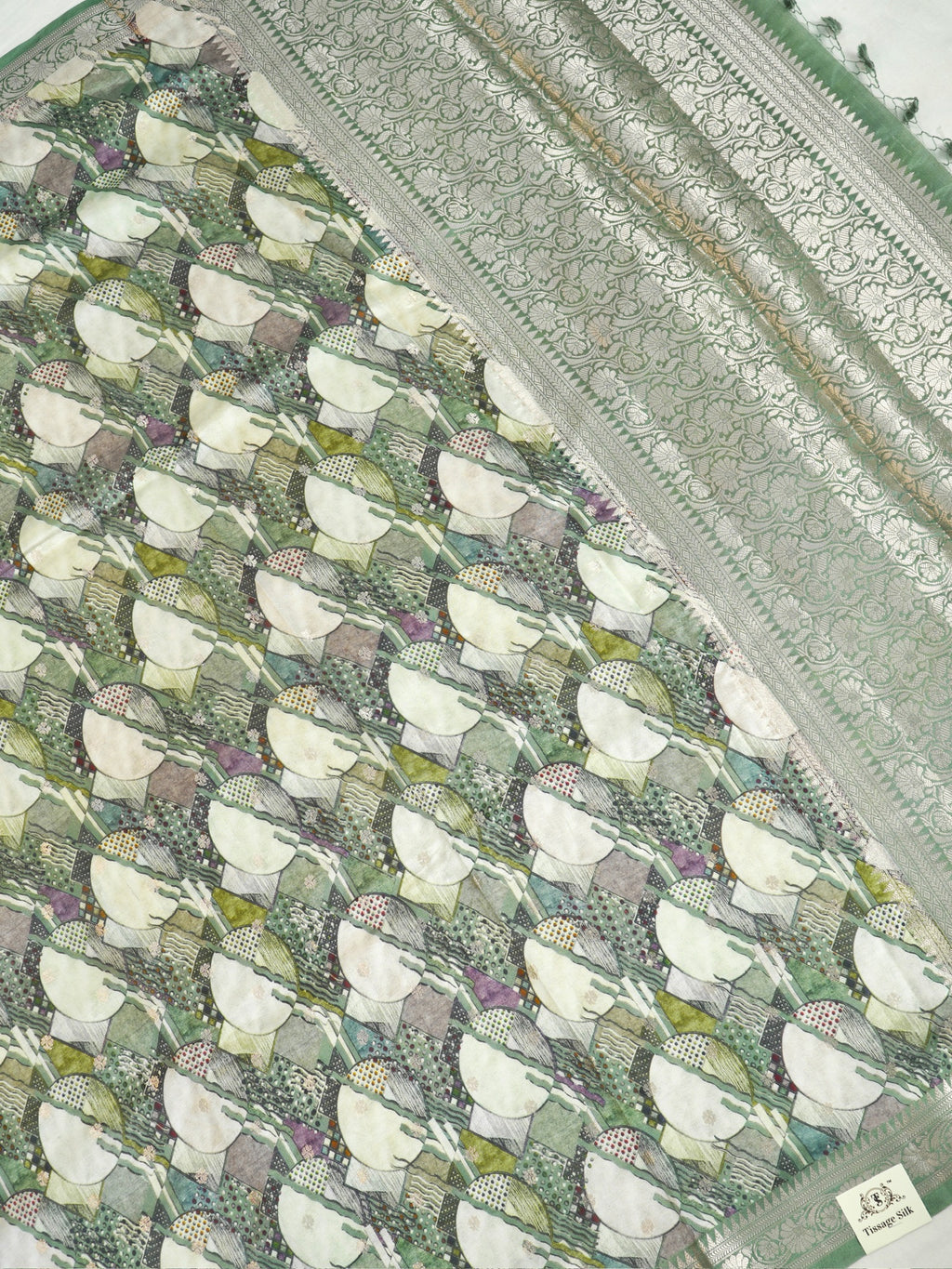Banarasi Pure Katan Digital Print Saree