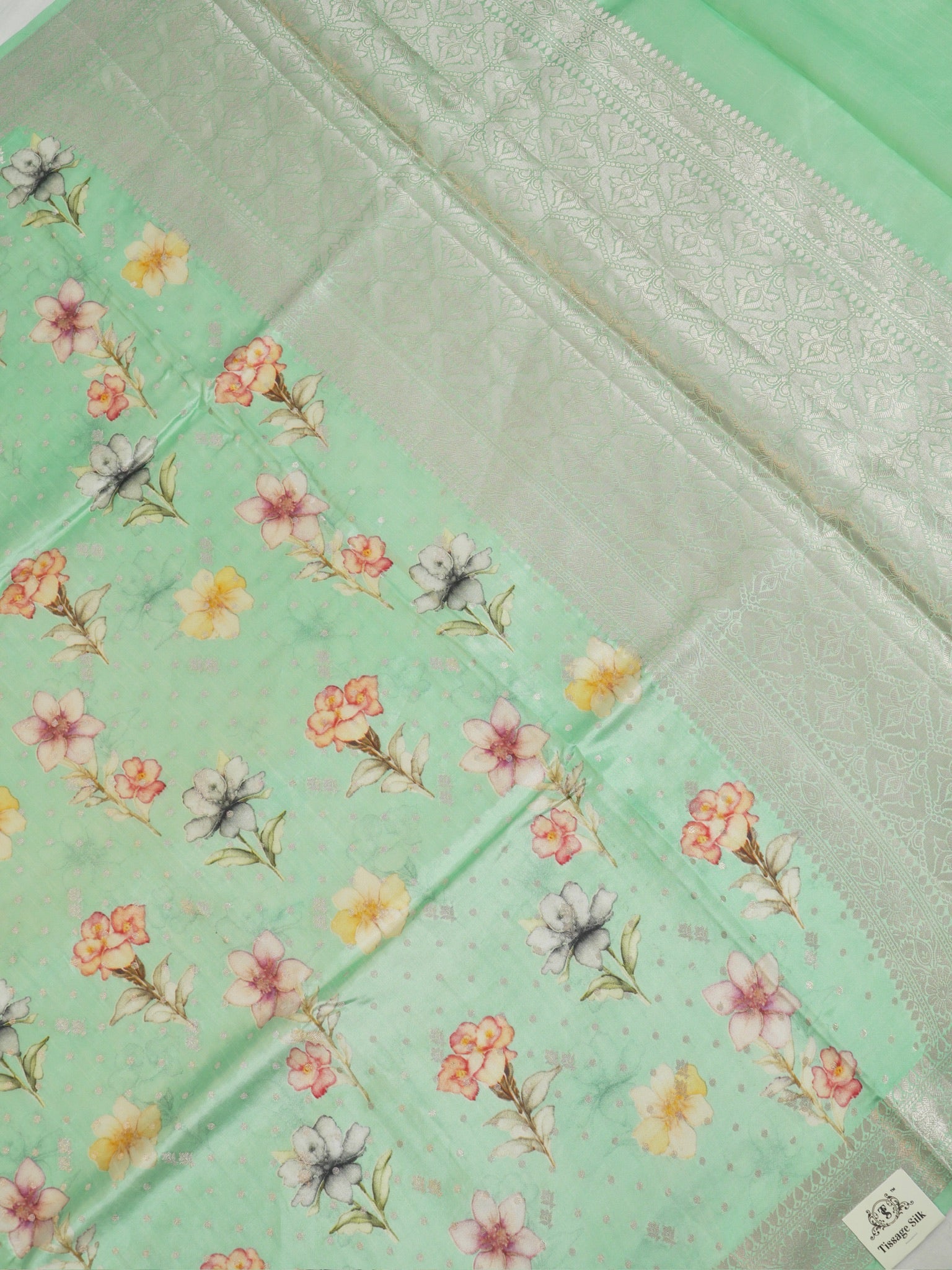 Banarasi Pure Katan Digital Print Saree