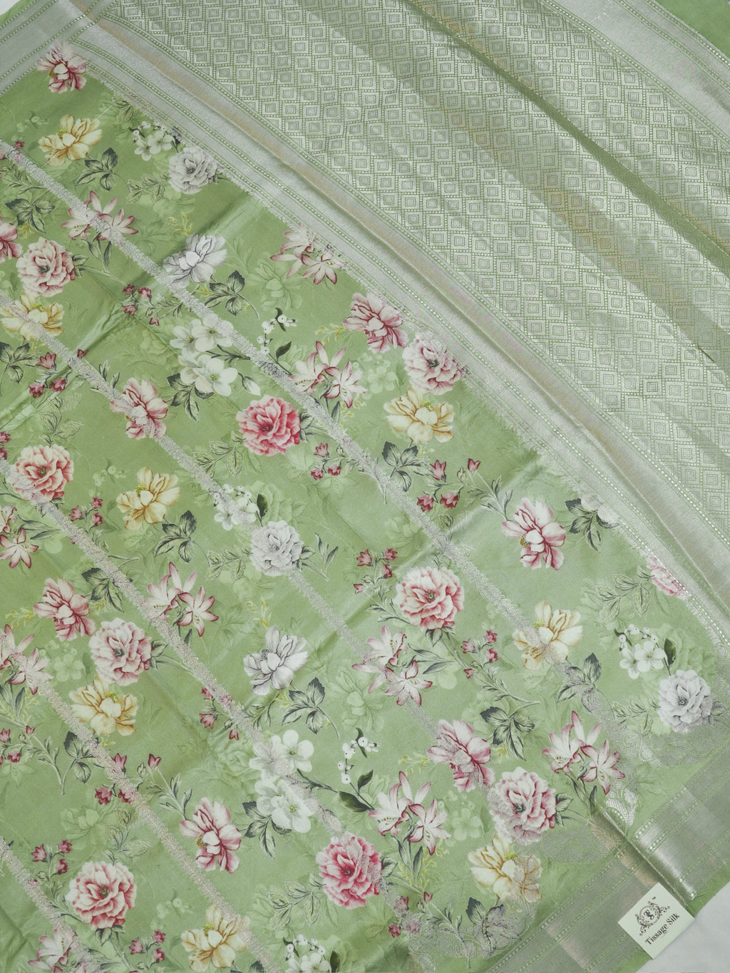 Banarasi Pure Katan Digital Print Saree
