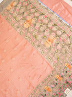 Banarasi Pure Katan Kalamkari Brocade Saree