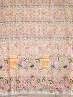 Banarasi Pure Katan Kalamkari Brocade Saree