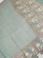 Banarasi Pure Katan Kalamkari Brocade Saree