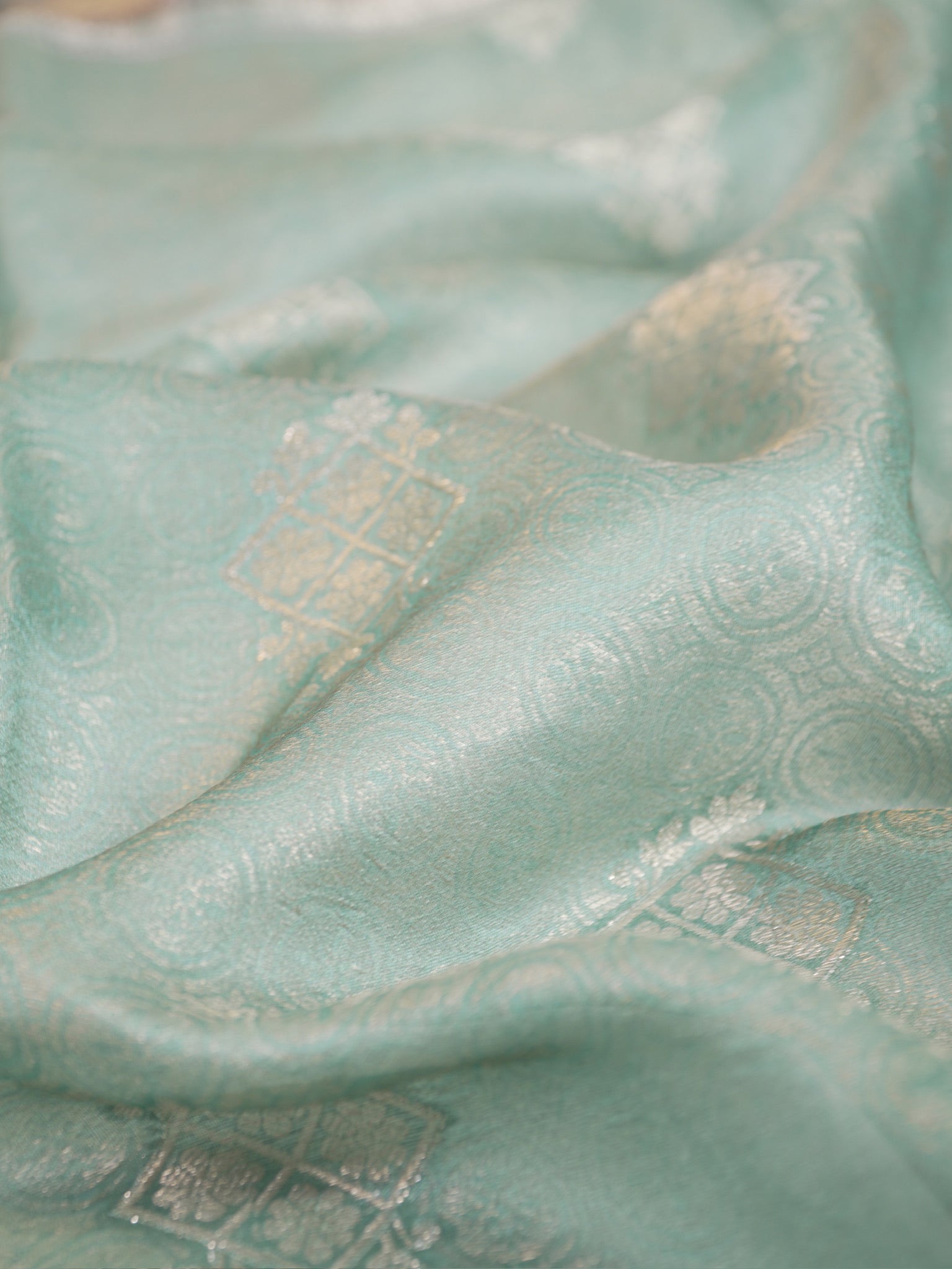 Banarasi Pure Katan Kalamkari Brocade Saree