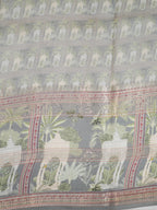 Banarasi Pure Katan Kalamkari Brocade Saree