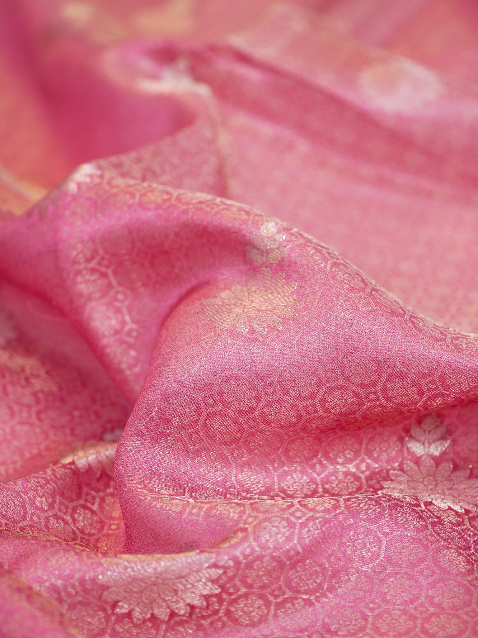 Banarasi Pure Katan Kalamkari Brocade Saree
