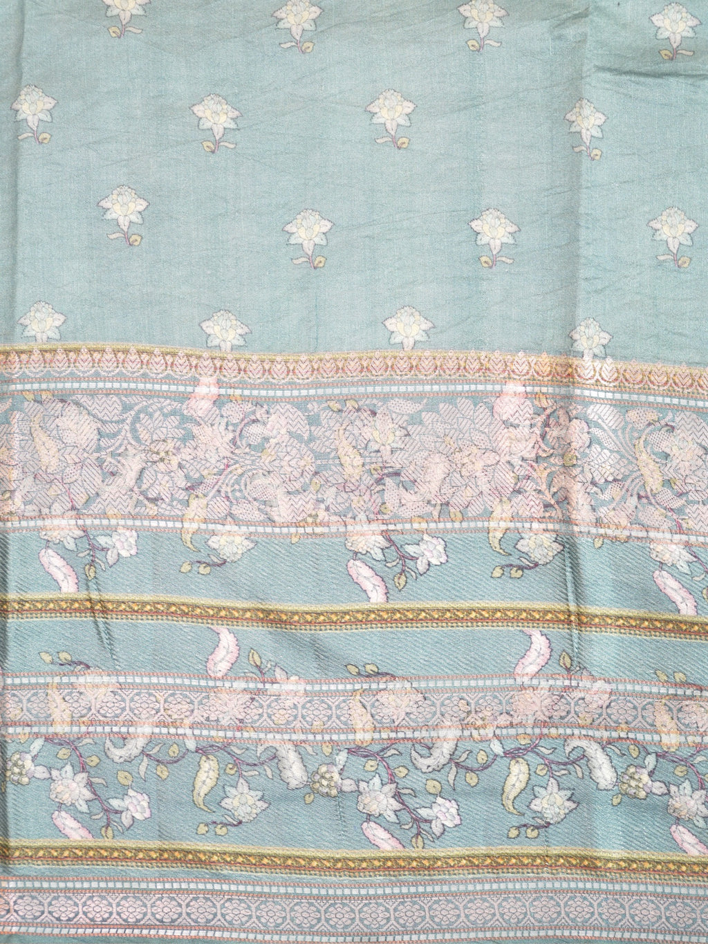 Banarasi Pure Katan Kalamkari Brocade Saree