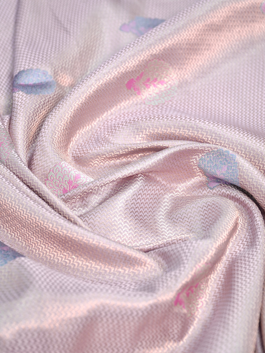 Handloom Banarasi Pure Katan Silk Brocade Fabric