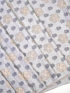 Exquisite Banarasi Handloom Silk Fabric with Sona Meena Work Boota