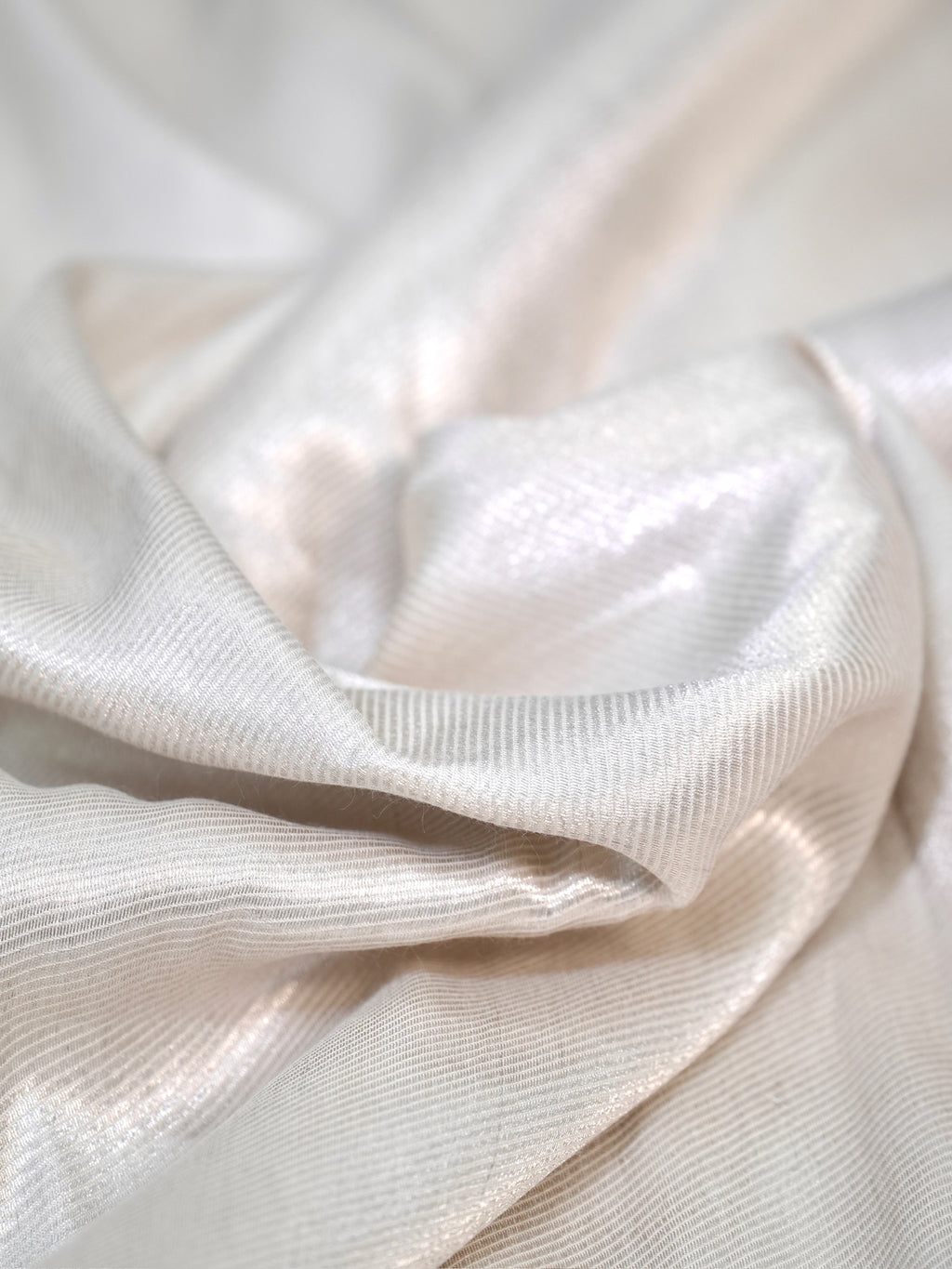 Banarasi Handloom Pure Katan Silk Brocade Jhilmil Fabric with Pure Zari