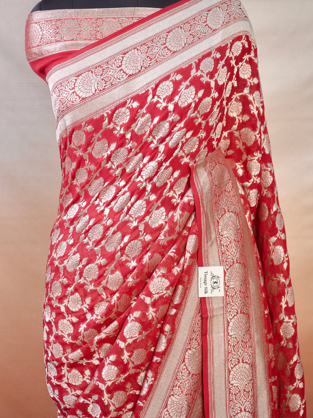 Banarasi Pure Khaddi Georgette Saree