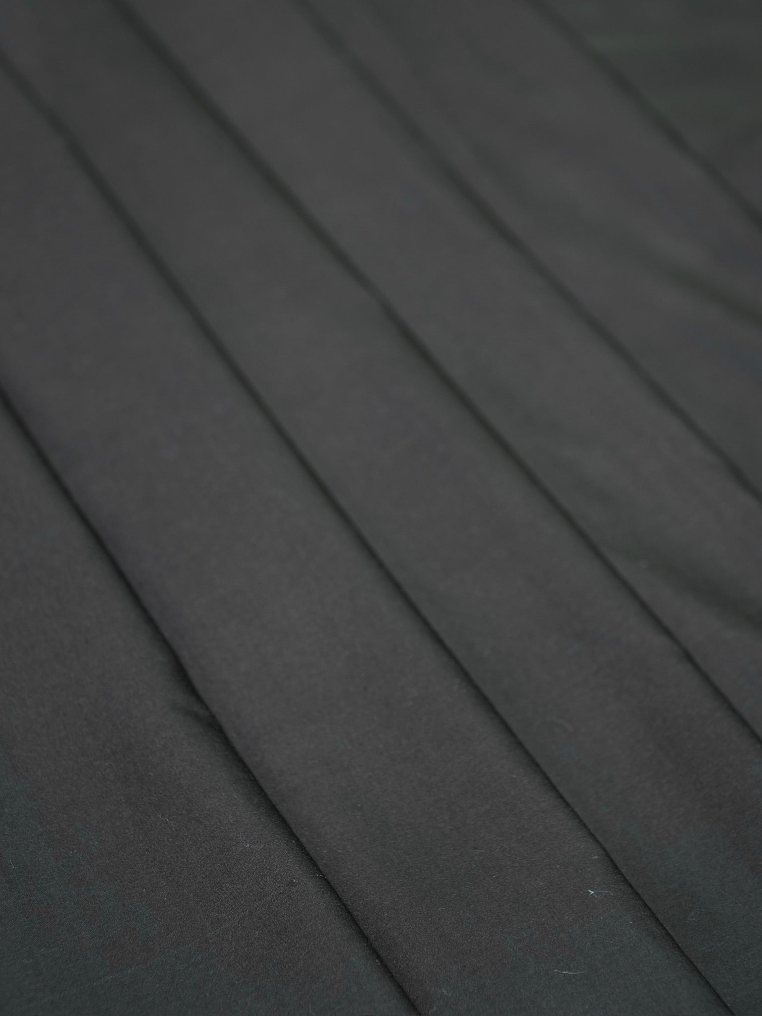 Midnight Black Banarasi Pure Katan Silk Satin Fabric