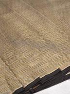 Banarasi Pure Katan Silk Zigzag Handloom Sona Mina fabric