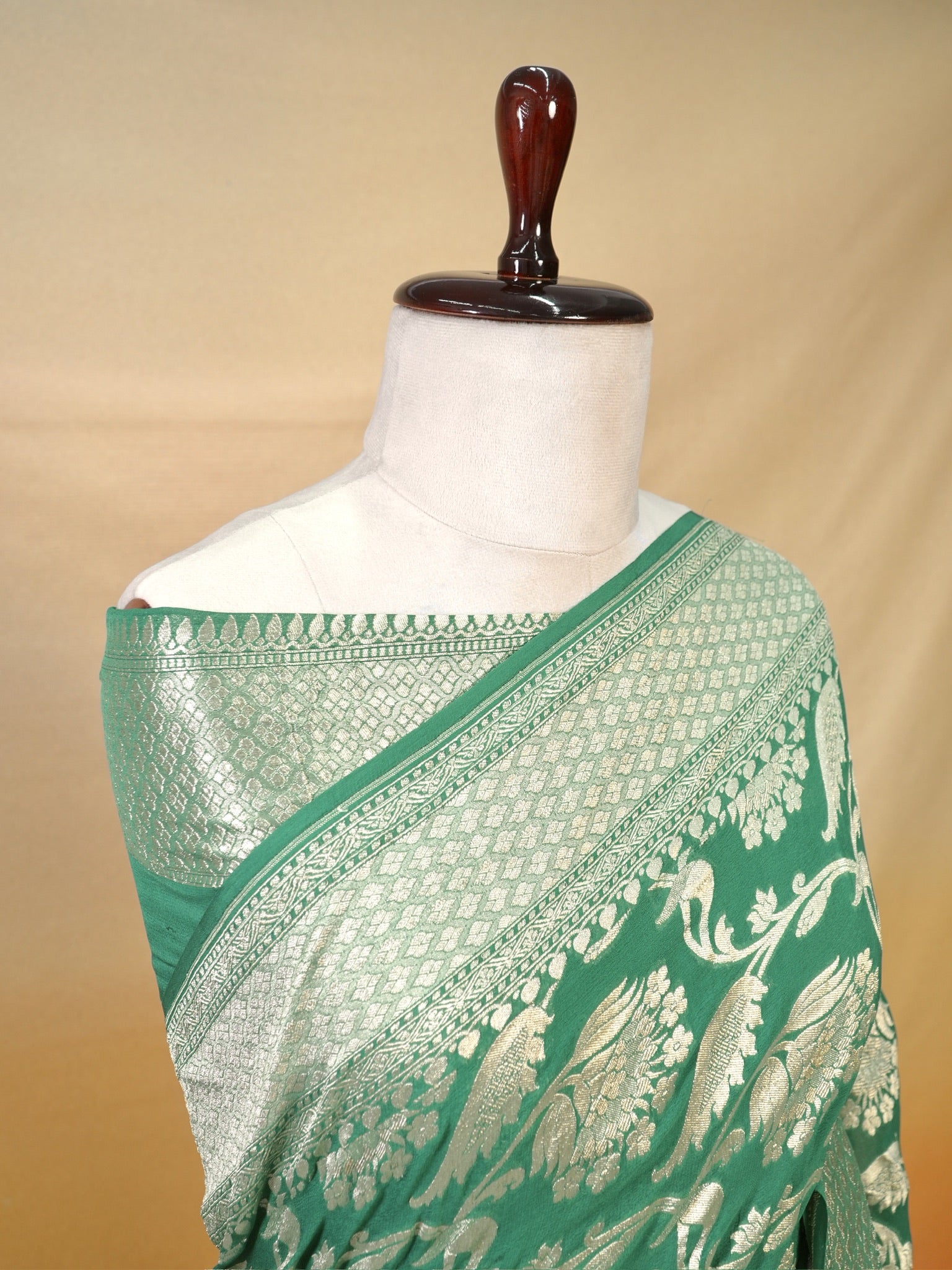 Banarasi Pure Khaddi Georgette Saree