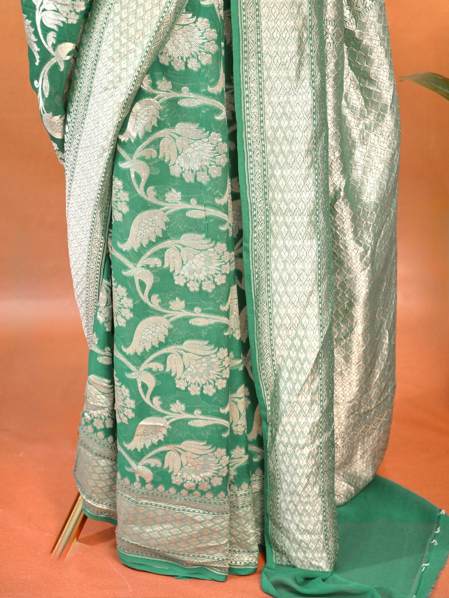 Banarasi Pure Khaddi Georgette Saree