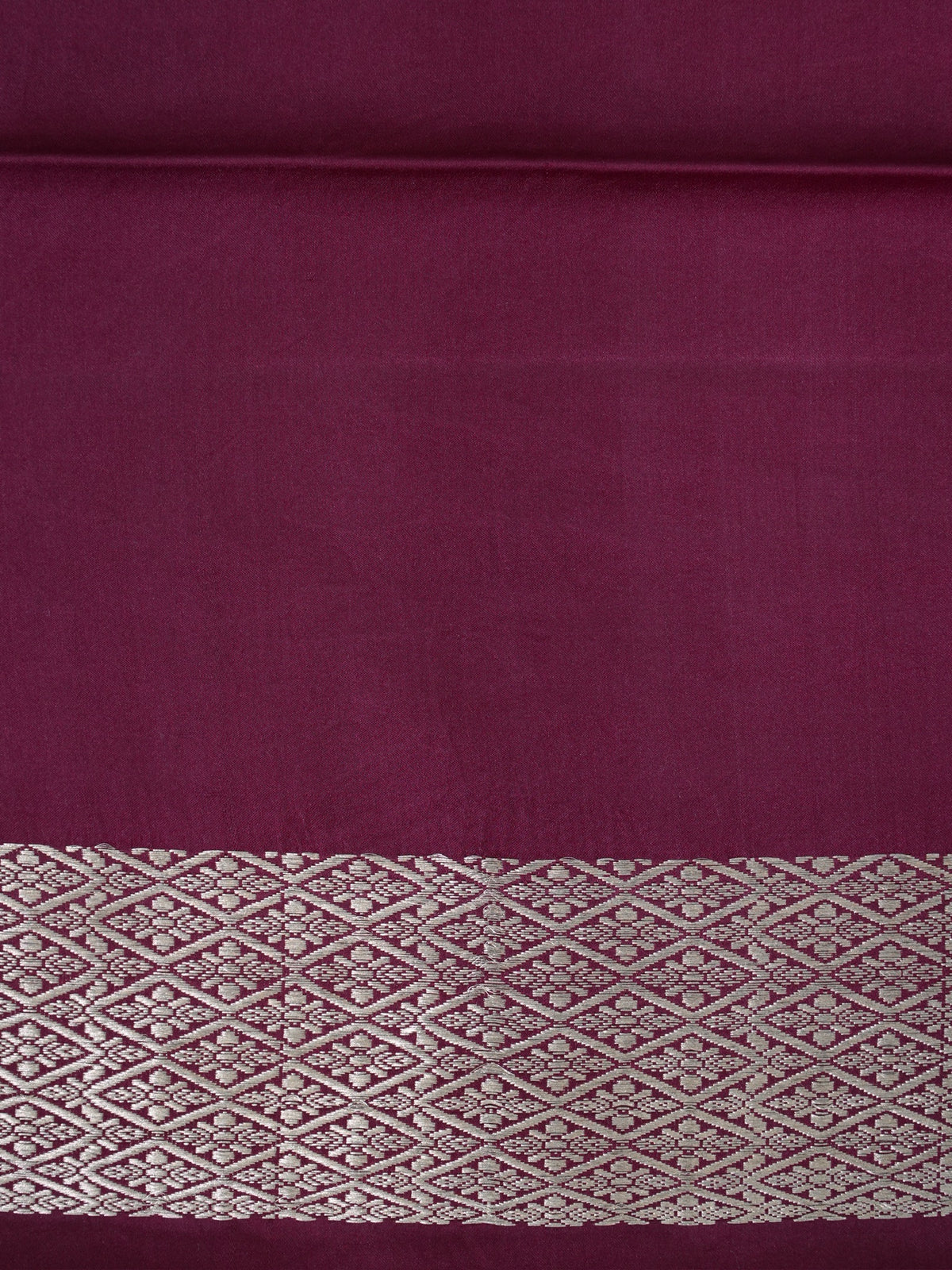 Wine Handwoven Banarasi Pure Mushru Silk Saree