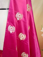 Banarasi Pure Mashru Silk Sona Rupa Buta Kadhuwa Dupatta with Meenakari