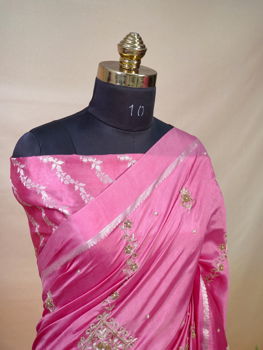 Banarasi Pure Katan  handwork Zardozi Silk Saree