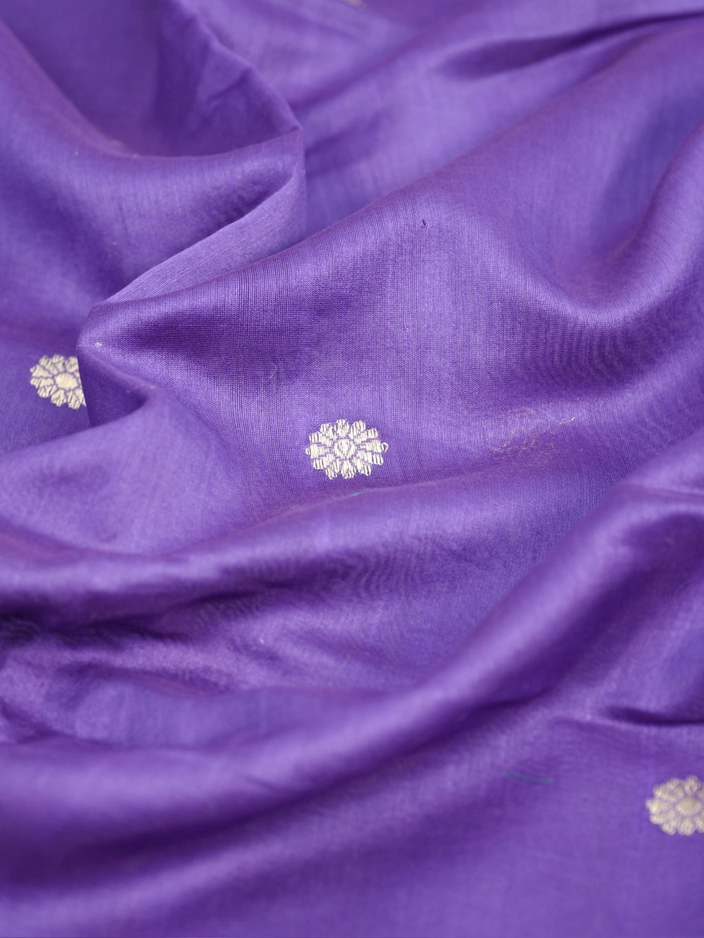 Banarasi Pure Munga Silk Handwoven Dupatta – Purple