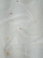 Handwoven Banarasi Pure Kora Organza Silk Dupatta (Dyeable)