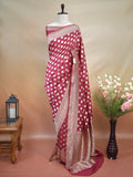 Banarasi Pure Muga Silk Saree with Reshmi Zari – Handloom Cutwork