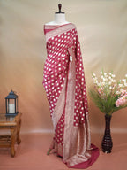 Banarasi Pure Muga Silk Saree with Reshmi Zari – Handloom Cutwork