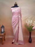 Banarasi Pure Muga Silk Saree with Reshmi Zari Work – Handloom Cutwork