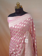 Banarasi Pure Muga Silk Saree with Reshmi Zari Work – Handloom Cutwork