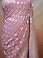 Banarasi Pure Muga Silk Saree with Reshmi Zari Work – Handloom Cutwork