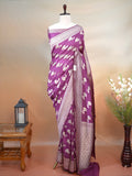 Banarasi Pure Muga Silk Saree with Reshmi Zari Work – Handloom Cutwork