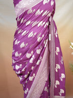 Banarasi Pure Muga Silk Saree with Reshmi Zari Work – Handloom Cutwork