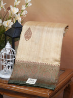 Banarasi Pure Raw Matka Silk Handmade Kadhuva Saree