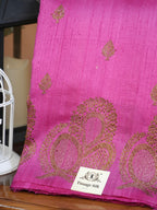 Handwoven Banarasi Pure Raw Matka Silk Saree with Antique Zari Work