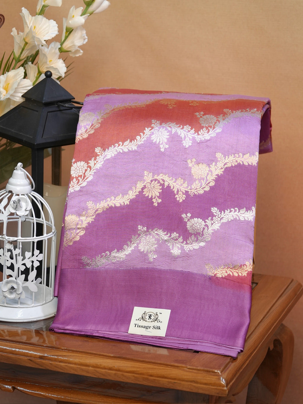 Banarasi Pure Katan Silk Handwoven Kadhuva Rangkat Saree
