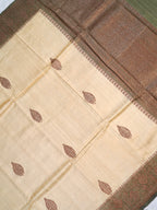 Banarasi Pure Raw Matka Silk Handmade Kadhuva Saree