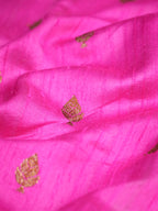 Handwoven Banarasi Pure Raw Matka Silk Saree with Antique Zari Work