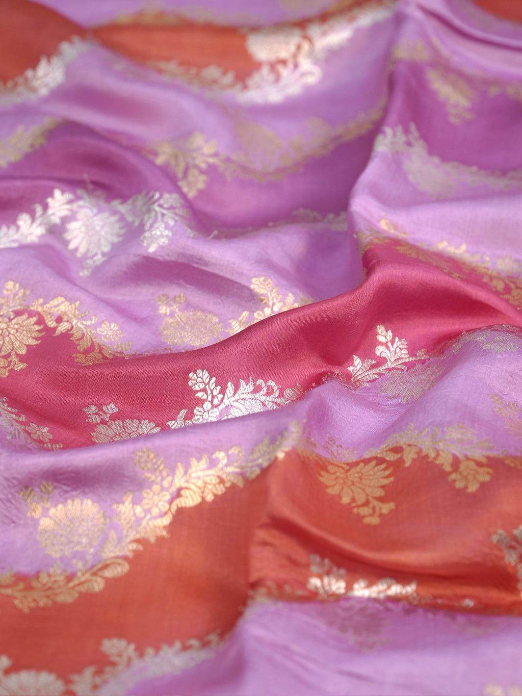 Banarasi Pure Katan Silk Handwoven Kadhuva Rangkat Saree