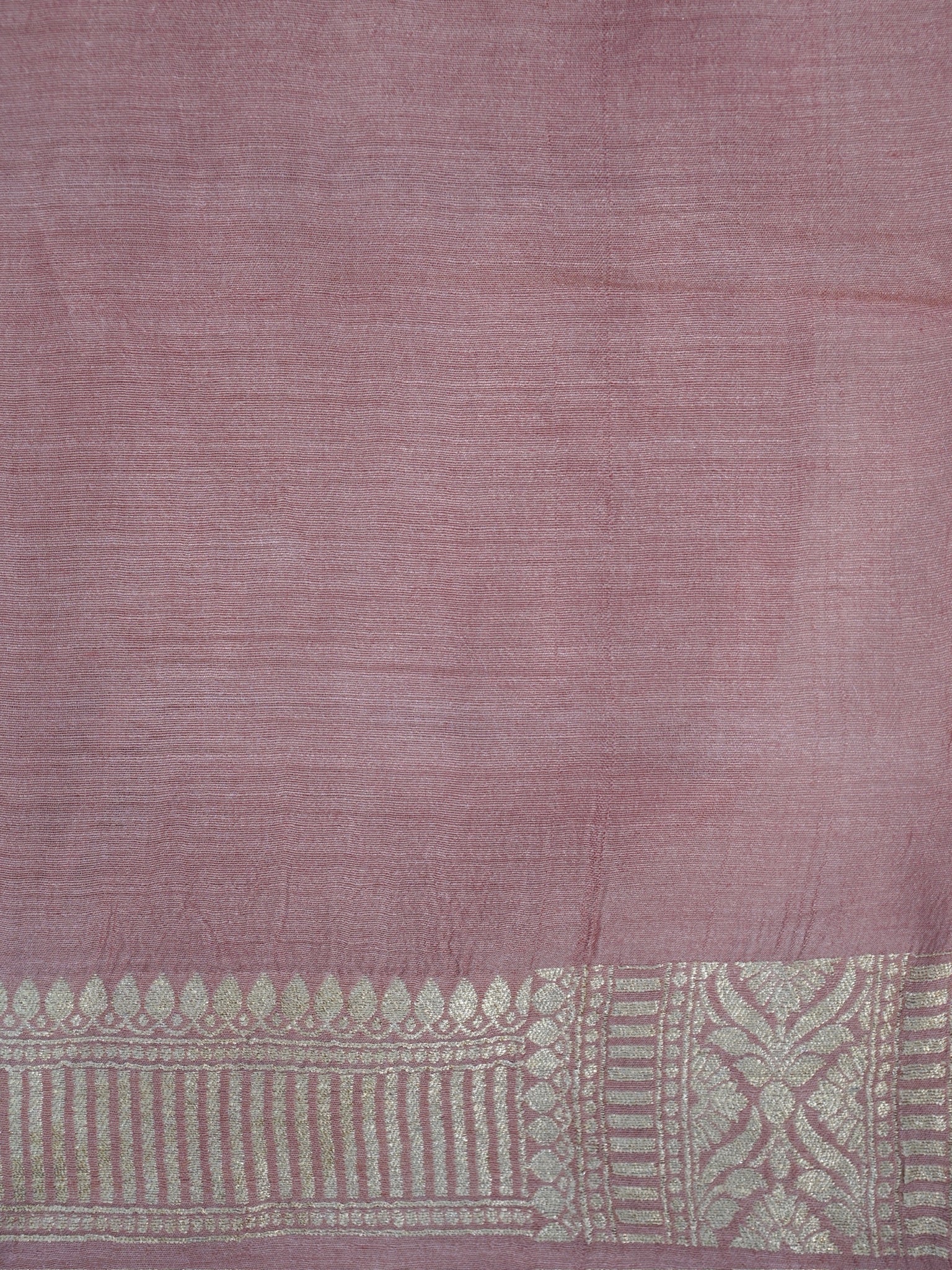 Banarasi Pure Muga Silk Saree with Reshmi Zari Work – Handloom Cutwork